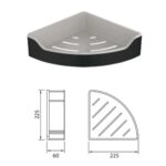 Kệ nhà tắm HUGE H-B191CB góc