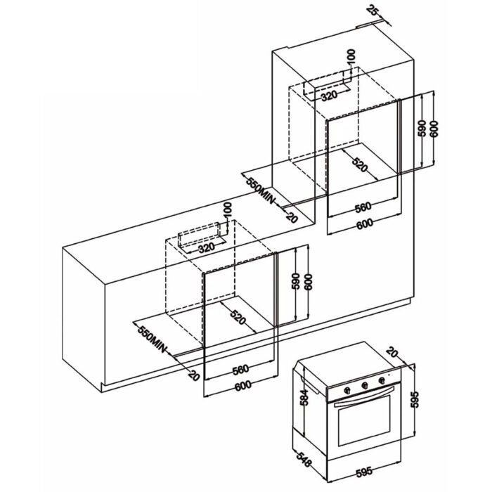 Lò nướng SEVILLA SV-663 âm tủ - Ảnh 2