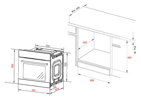 Lò nướng SPELIER SPB 73 EU âm tủ (1)