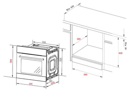 Lò nướng SPELIER SPB 80 PYR BLACK âm tủ (1)