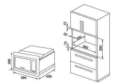 Lò vi sóng SPELIER SP 8206EU âm tủ (1)