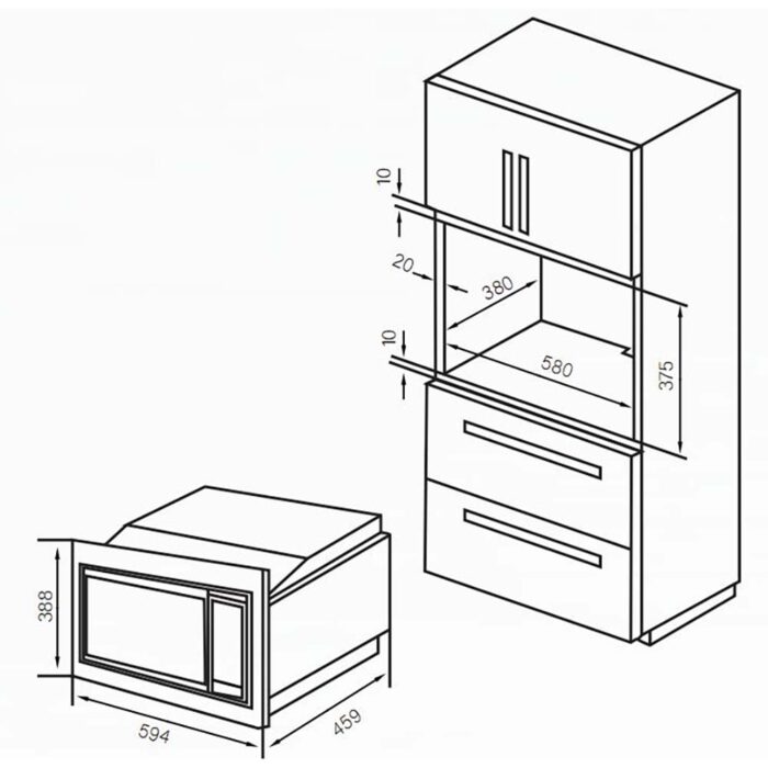 Lò vi sóng có nướng FANDI FD-BMW27 âm tủ (2)