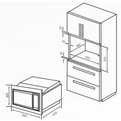 Lò vi sóng có nướng FANDI FD-ECM25 - 2022 âm tủ