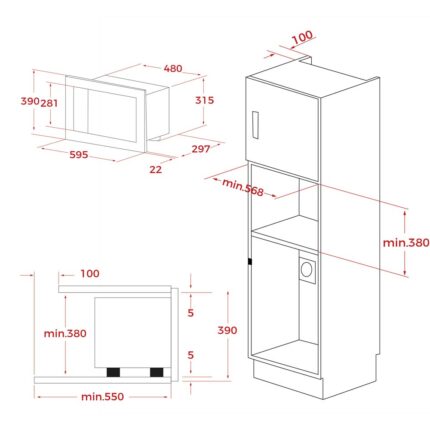Lò vi sóng có nướng TEKA ML 8200 BIS BK âm tủ (1)