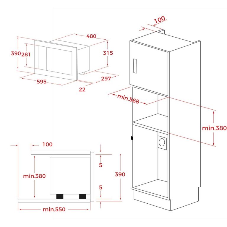 Lò vi sóng có nướng TEKA ML 8200 BIS BK âm tủ (1)