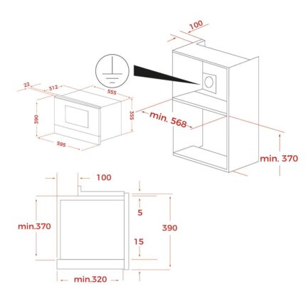 Lò vi sóng có nướng TEKA ML 8220 BIS L SM âm tủ