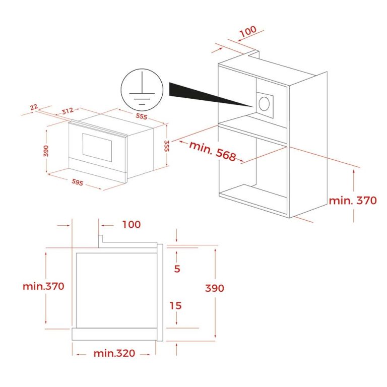 Lò vi sóng có nướng TEKA ML 8220 BIS L SM âm tủ