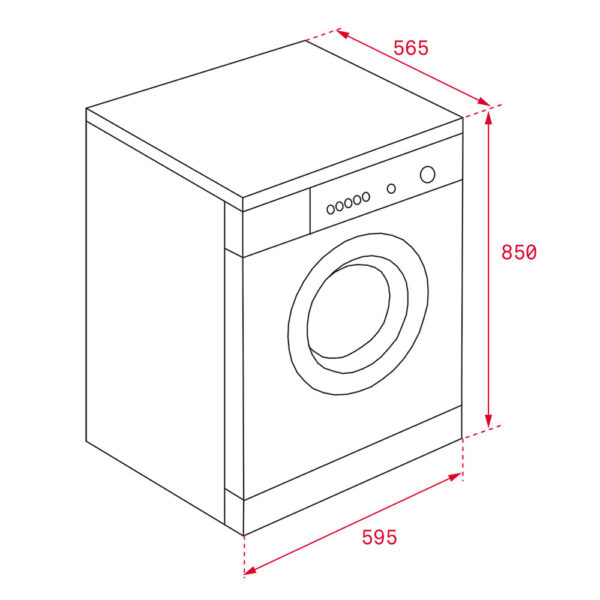 Máy giặt kết hợp sấy TEKA TKD 1510 WD EU 1