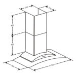 Máy hút mùi CANZY CZ DELUXE 70A 70cm/90cm kính cong