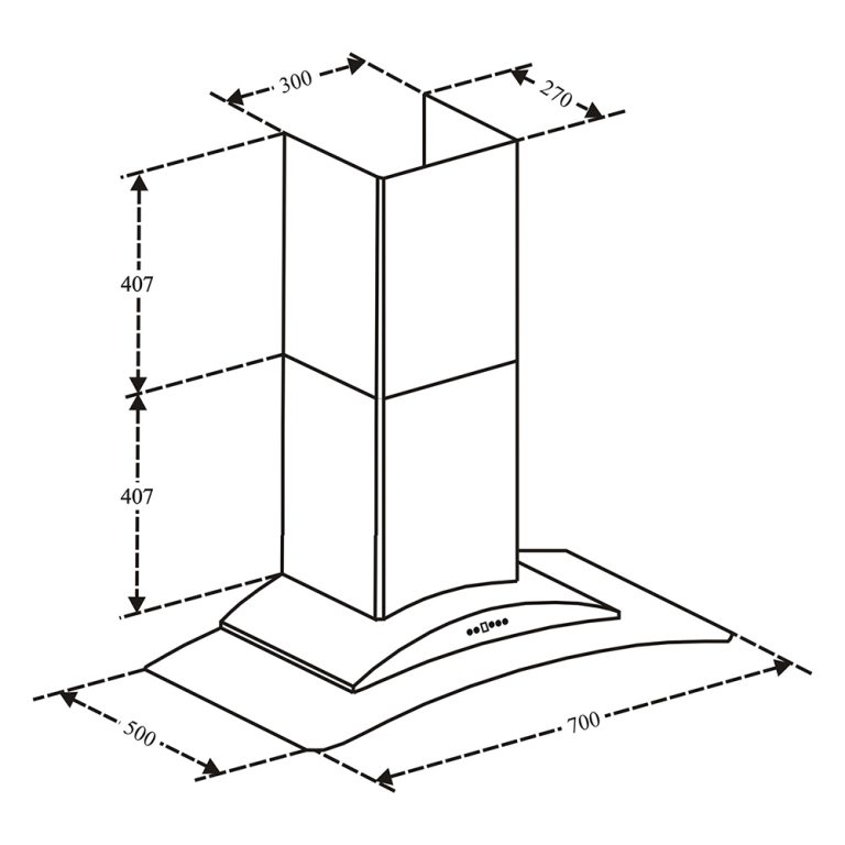 Máy hút mùi CANZY CZ DELUXE 70A 70cm/90cm kính cong
