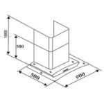 Máy hút mùi CHEFS EH-CASPIA90T 90cm kính cong (1)