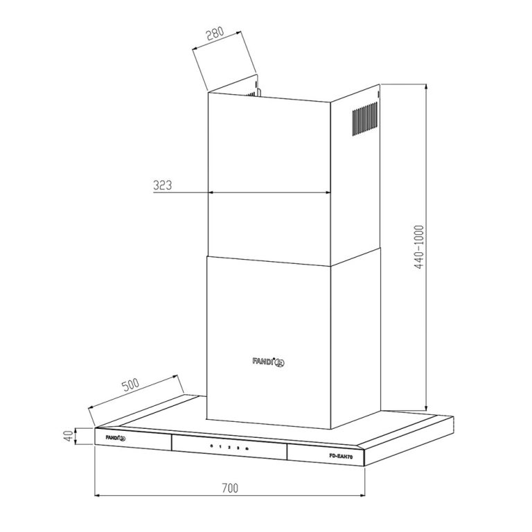Máy hút mùi FANDI FD-EAH70 70cm chữ t (2)