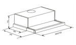 Máy hút mùi FASTER FS 6005 FS 7005 60cm 70cm âm tủ (2) Bản vẽ kỹ thuật