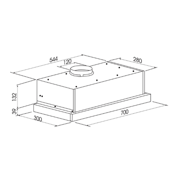 Máy hút mùi KOCHER K-6270BL 70cm âm tủ