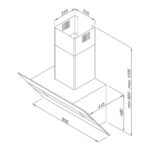 Máy hút mùi MALLOCA KITE BLACK-K200B 80cm kính vát (1)