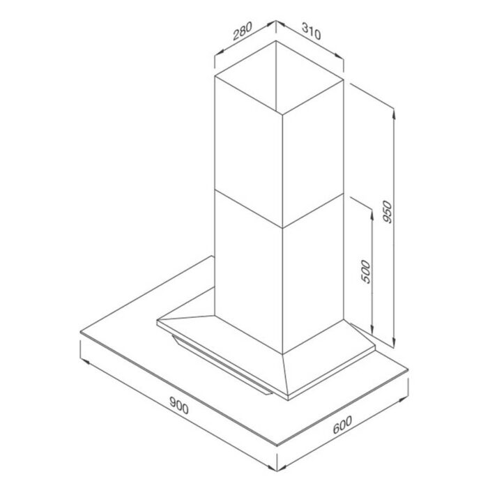 Máy hút mùi MALLOCA MC 9066 ISLAND NEW 90cm chữ t (1)