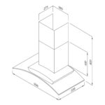 Máy hút mùi MALLOCA MC 9077 LCD 90cm kính cong (1)