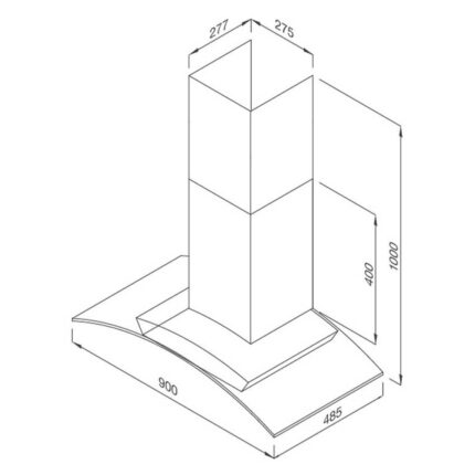 Máy hút mùi MALLOCA MC 9078-900 90cm kính cong (1)