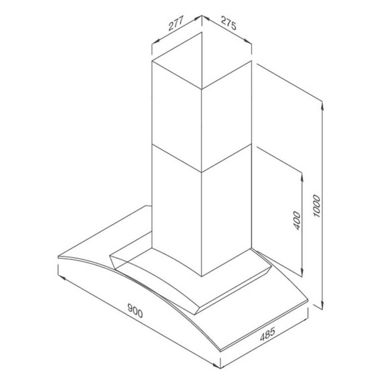 Máy hút mùi MALLOCA MC 9078-900 90cm kính cong (1)