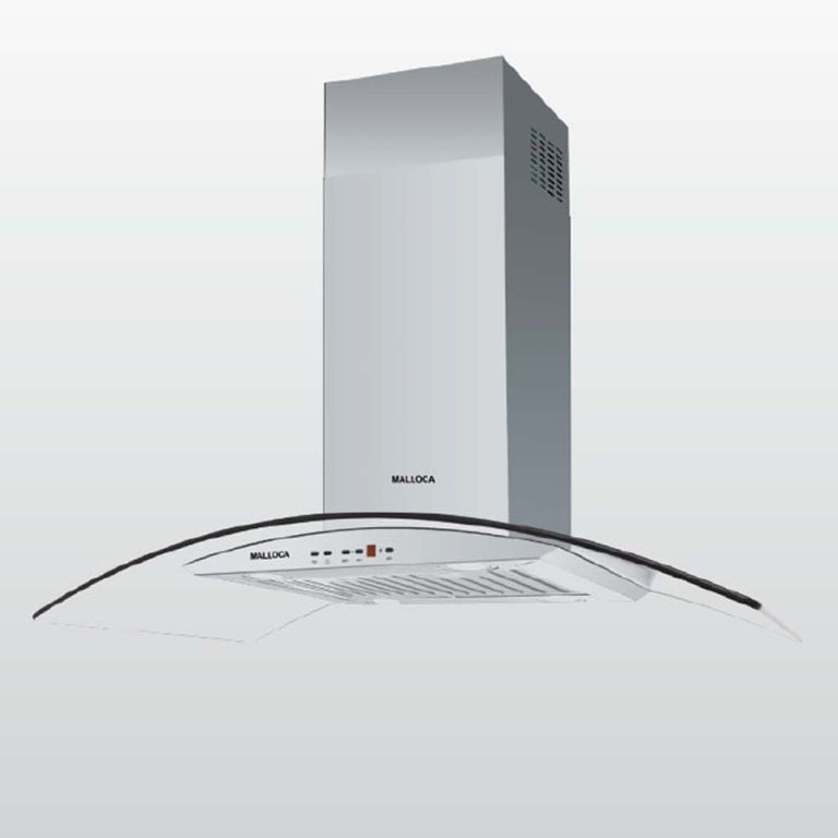 Máy hút mùi MALLOCA MC 9081 ISLAND NEW 90cm kính cong