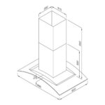 Máy hút mùi MALLOCA MC 9081 ISLAND NEW 90cm kính cong (1)