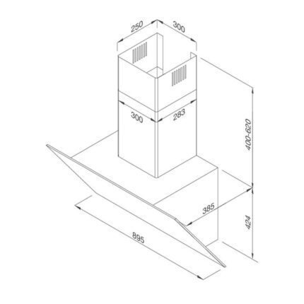 Máy hút mùi MALLOCA MC 9086HS 90cm kính vát (1)