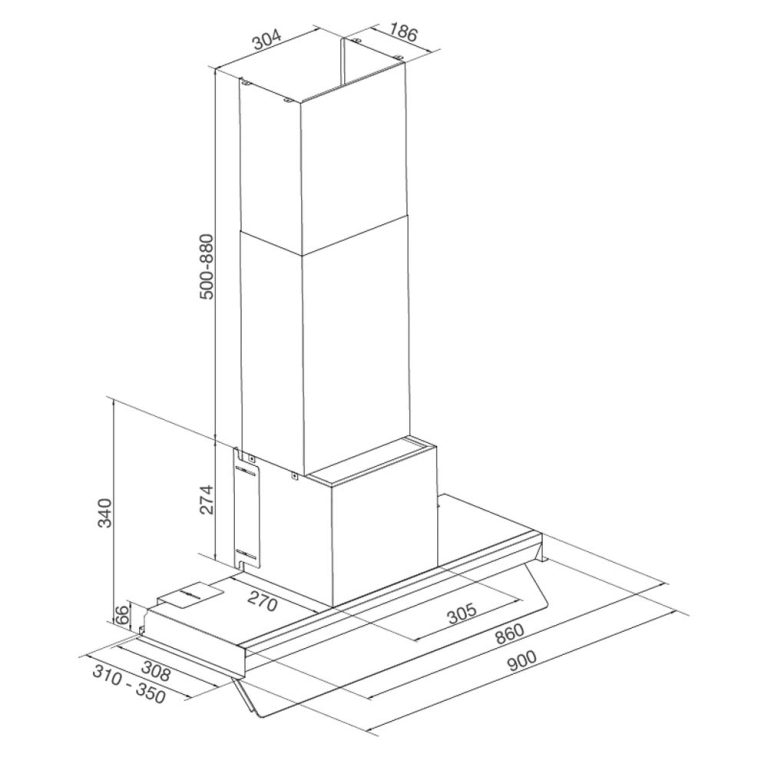 Máy hút mùi MALLOCA SPACE MH 900SP 90cm âm tủ (1)