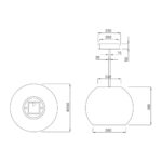 Máy hút mùi MALLOCA SPHERA WHITE-I001W 50cm độc lập (1)