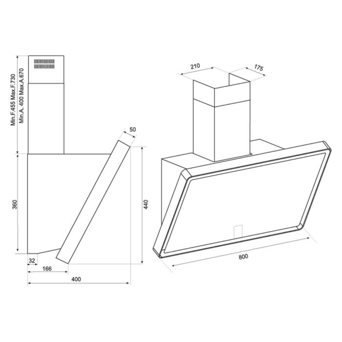 Máy hút mùi MALLOCA TIME K-153MB 80cm kính vát (1)