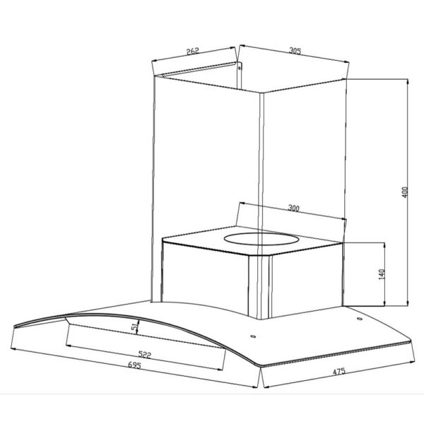 Máy hút mùi SEVILLA SV-240S 70cm kính cong (1)