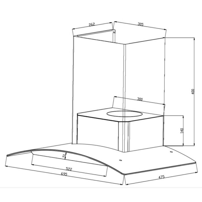 Máy hút mùi SEVILLA SV-240S 70cm kính cong (1)