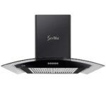 Máy hút mùi SEVILLA SV-325 BLACK 70cm kính cong