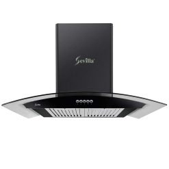 Máy hút mùi SEVILLA SV-325 BLACK 70cm kính cong