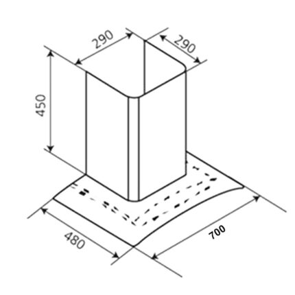 Máy hút mùi SEVILLA SV-325 BLACK 70cm kính cong (1)