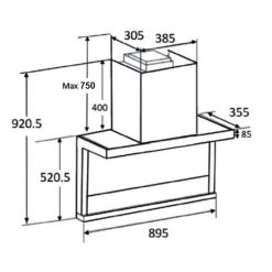 Máy hút mùi SEVILLA SV-BK99 90cm kính vát (1)