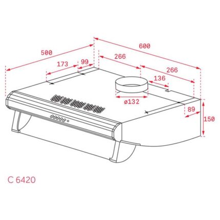 Máy hút mùi TEKA C 6420 BK NEGRA cổ điển
