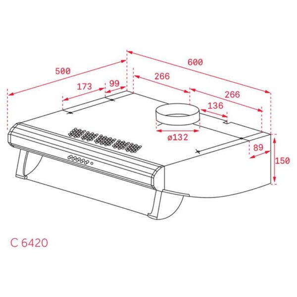 Máy hút mùi TEKA C 6420 BK NEGRA cổ điển