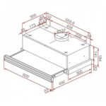 Máy hút mùi TEKA CNL 6400 BLACK âm tủ (1)