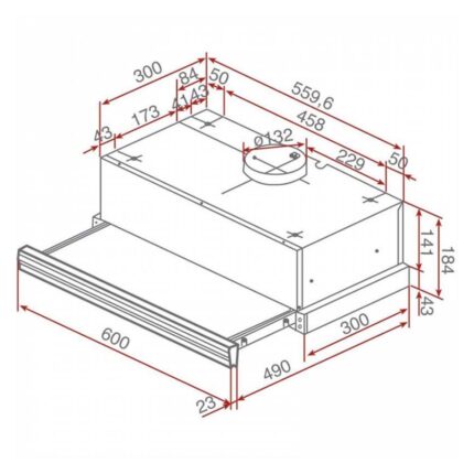 Máy hút mùi TEKA CNL 6400 BLACK âm tủ (1)