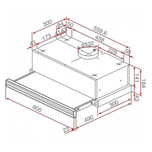 Máy hút mùi TEKA CNL 6400 BLACK âm tủ (1)