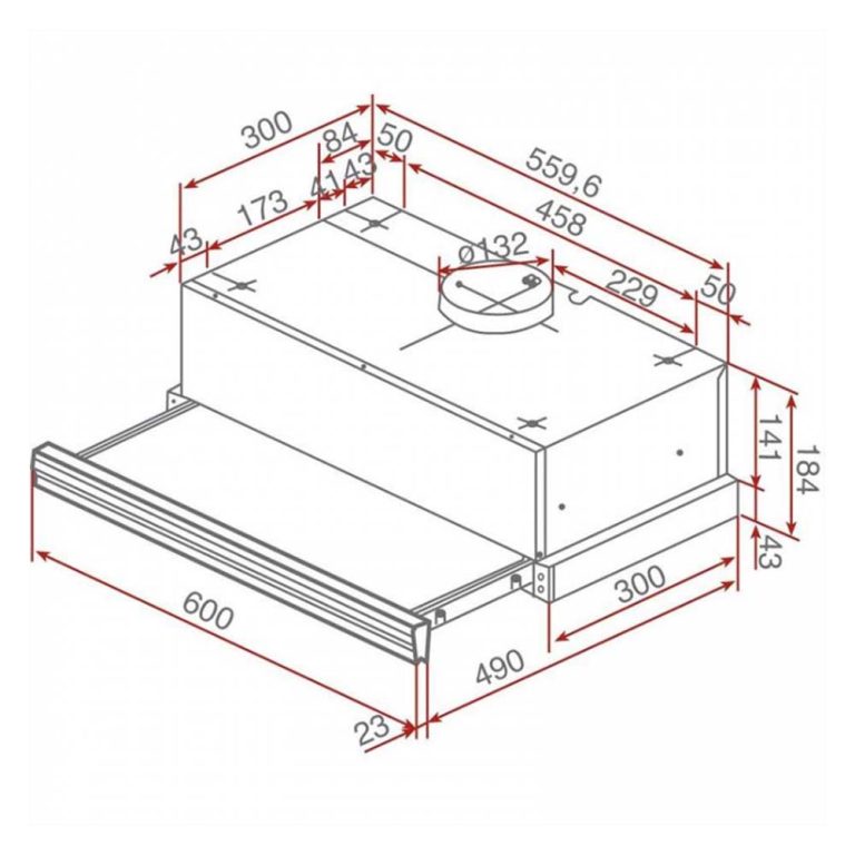 Máy hút mùi TEKA CNL 6400 BLACK âm tủ (1)