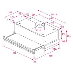 Máy hút mùi TEKA CNL 6415 BK âm tủ