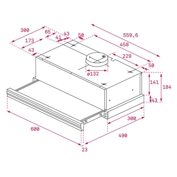 Máy hút mùi TEKA CNL 6415 BK âm tủ