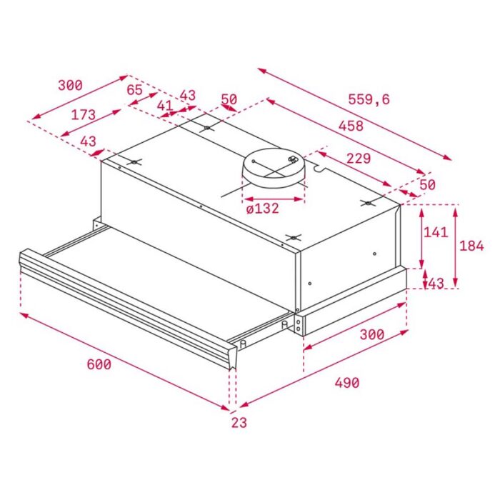 Máy hút mùi TEKA CNL 6415 BK âm tủ