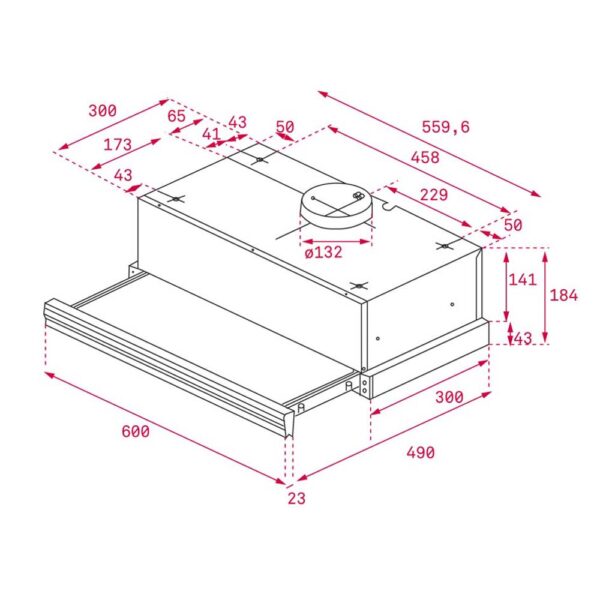 Máy hút mùi TEKA CNL 6415 âm tủ