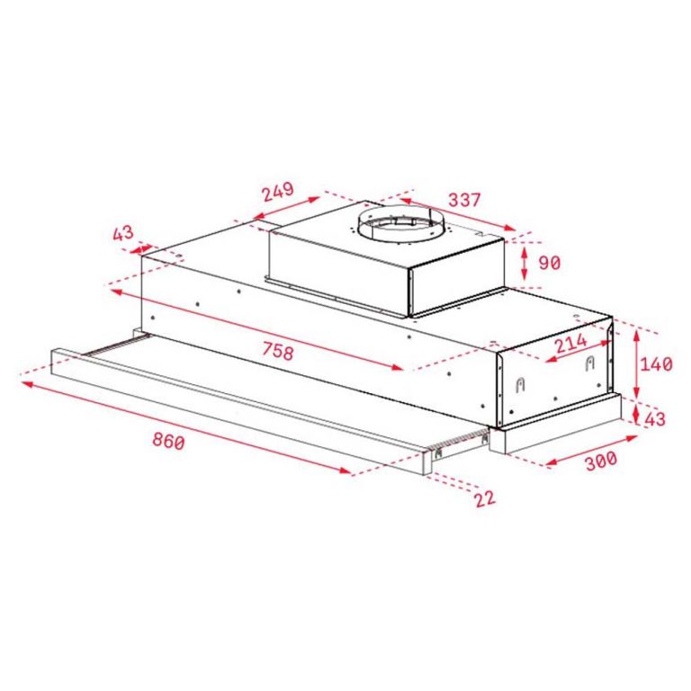 Máy hút mùi TEKA CNL 6815 PLUS âm tủ