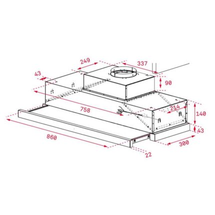 Máy hút mùi TEKA CNL 9610 âm tủ