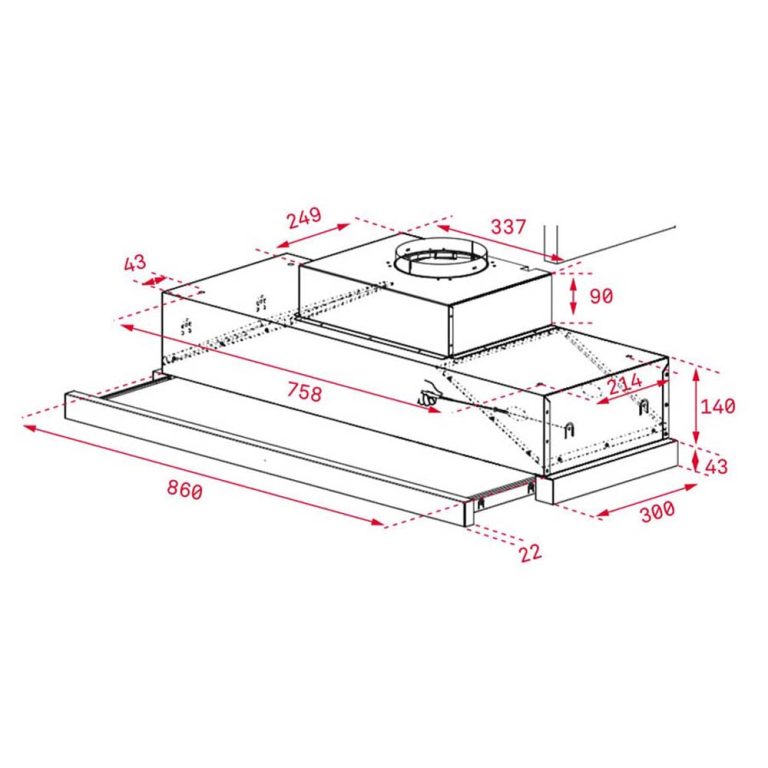 Máy hút mùi TEKA CNL 9610 âm tủ