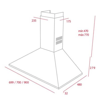 Máy hút mùi TEKA DBB 60 chữ t