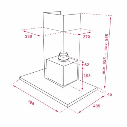 Máy hút mùi TEKA DPL 786 T chữ t